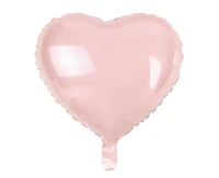 Heart shaped foil balloon, solid pink color, 18"/100 pcs.